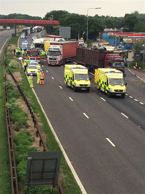 latest news on m6 accident today